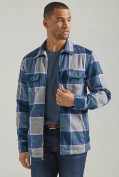 Wrangler Mens Sherpa Lined Zipper Flannel Shirt Jacket 9 Wrangler Mens Sherpa Lined Zipper Flannel Shirt Jacket -Wrangler Store P2786327 4 32737.1691172461