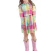 Wrangler X Barbie Girls Flannel Shirt Dress -Wrangler Store P2786605 1 96346.1697131983
