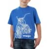Wrangler Boys' Motorcycle Graphic T-shirt 2 Wrangler Boys' Motorcycle Graphic T-shirt -Wrangler Store WRA BQ6171B new