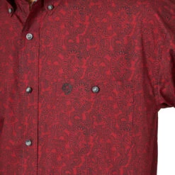 Wrangler Men's George Strait Paisley Print Shirt -Wrangler Store a5b5189fcc7e1c0642e5ee69f9decbbe