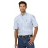 Wrangler Men's George Strait Plaid Short Sleeve Shirt -Wrangler Store addf42cc4913a85d2aa6ae1fec313a52