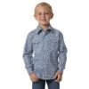 Wrangler Boys' 20X A/C Geometric Print Shirt -Wrangler Store b24c8298950e953fc34c2cd2c68f367a