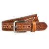 Wrangler Men's Vintage Aztec Embossed Belt -Wrangler Store ea6ce335690b2b5039f59049940e0c1c