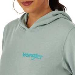 WRANGLER WOMENS RETRO PUNCHY HOODIE - TEAL -Wrangler Store ef086c21a91b36afd55b99dae52b85dd