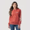 WRANGLER WOMENS RETRO HOODIE - RUST -Wrangler Store f33cf309f04914e6658532ca5a2099a3