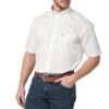 Wrangler George Strait Men's Short Sleeve Button-Down Print Shirt