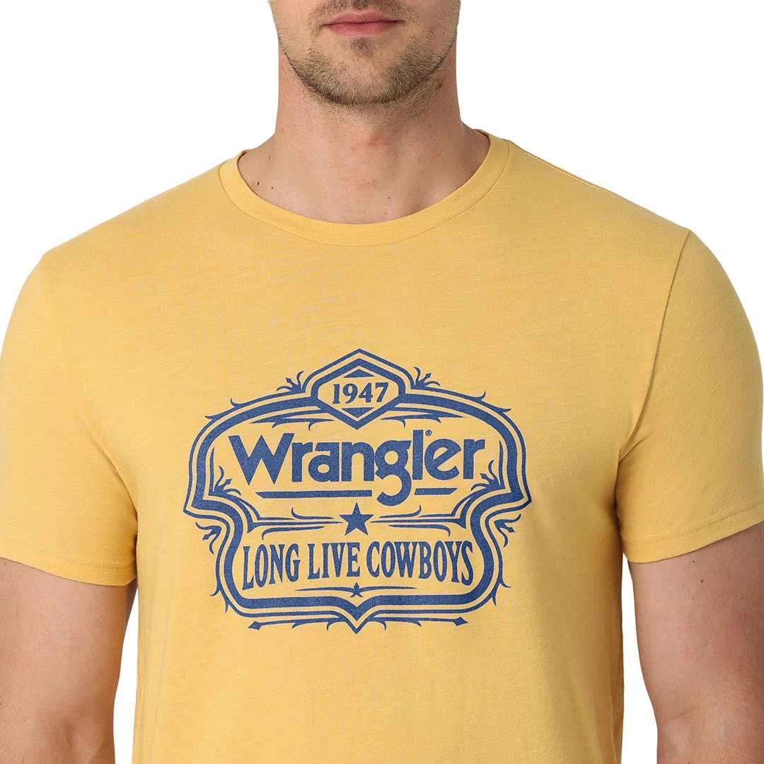 Wrangler Men's Long Live Badge Graphic T-Shirt 5 Wrangler Men's Long Live Badge Graphic T-Shirt - Image 3