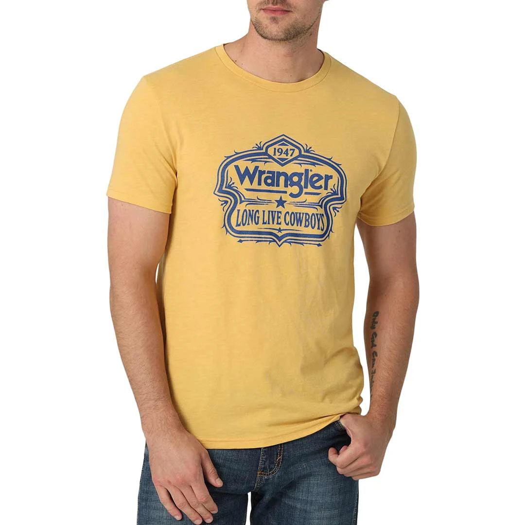 Wrangler Men's Long Live Badge Graphic T-Shirt 3 Wrangler Men's Long Live Badge Graphic T-Shirt