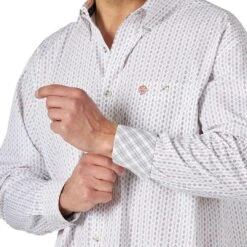 Wrangler Men's George Strait Button-Down Diamond Print Shirt -Wrangler Store img16610 wrangler men s george strait button down diamond print shirt