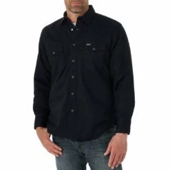 Wrangler Men's Flannel Lined Work Shirt -Wrangler Store img21308 wrangler men s flannel lined work shirt
