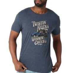 Wrangler Men's "Twistin' Necks And Winnin' Checks" Graphic T-shirt