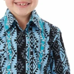 Wrangler Boys' Checotah Desert Print Snap Shirt -Wrangler Store img24659 wrangler boy s checotah desert print snap shirt