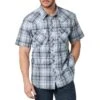 Wrangler Men's Retro Short Sleeve Plaid Snap Shirt -Wrangler Store img26840 wrangler men s retro short sleeve plaid snap shirt
