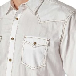 Wrangler Men's Retro Solid Dobby Snap Shirt 10 Wrangler Men's Retro Solid Dobby Snap Shirt -Wrangler Store img29039 wrangler men s retro solid dobby snap shirt