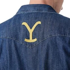Wrangler X Yellowstone Men's Denim Snap Shirt 9 Wrangler X Yellowstone Men's Denim Snap Shirt -Wrangler Store img29623 wrangler x yellowstone men s denim snap shirt