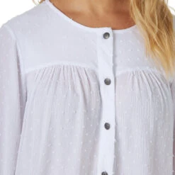 Wrangler Women's Swiss Dot Tie Front Blouse -Wrangler Store img31582 wrangler women s swiss dot tie front blouse