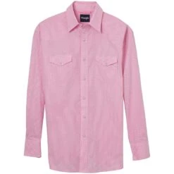 Wrangler Men's Bucking Cancer Button-Down Shirt -Wrangler Store img33896 wrangler men s bucking cancer button down shirt