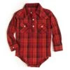 Wrangler Baby Boys' Plaid 1/4 Snap Onesie 1 Wrangler Baby Boys' Plaid 1/4 Snap Onesie -Wrangler Store img35931 wrangler infant toddler boy s plaid onesie