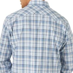 Wrangler Men's Retro Sawtooth Pocket Plaid Shirt -Wrangler Store img36834 wrangler men s retro sawtooth pocket plaid shirt