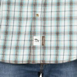 Wrangler Men's Retro Curved Yoke Plaid Snap Shirt -Wrangler Store img37402 wrangler men s retro curved yoke plaid snap shirt