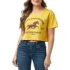 Wrangler X Yellowstone Women's Horse Cropped Tee