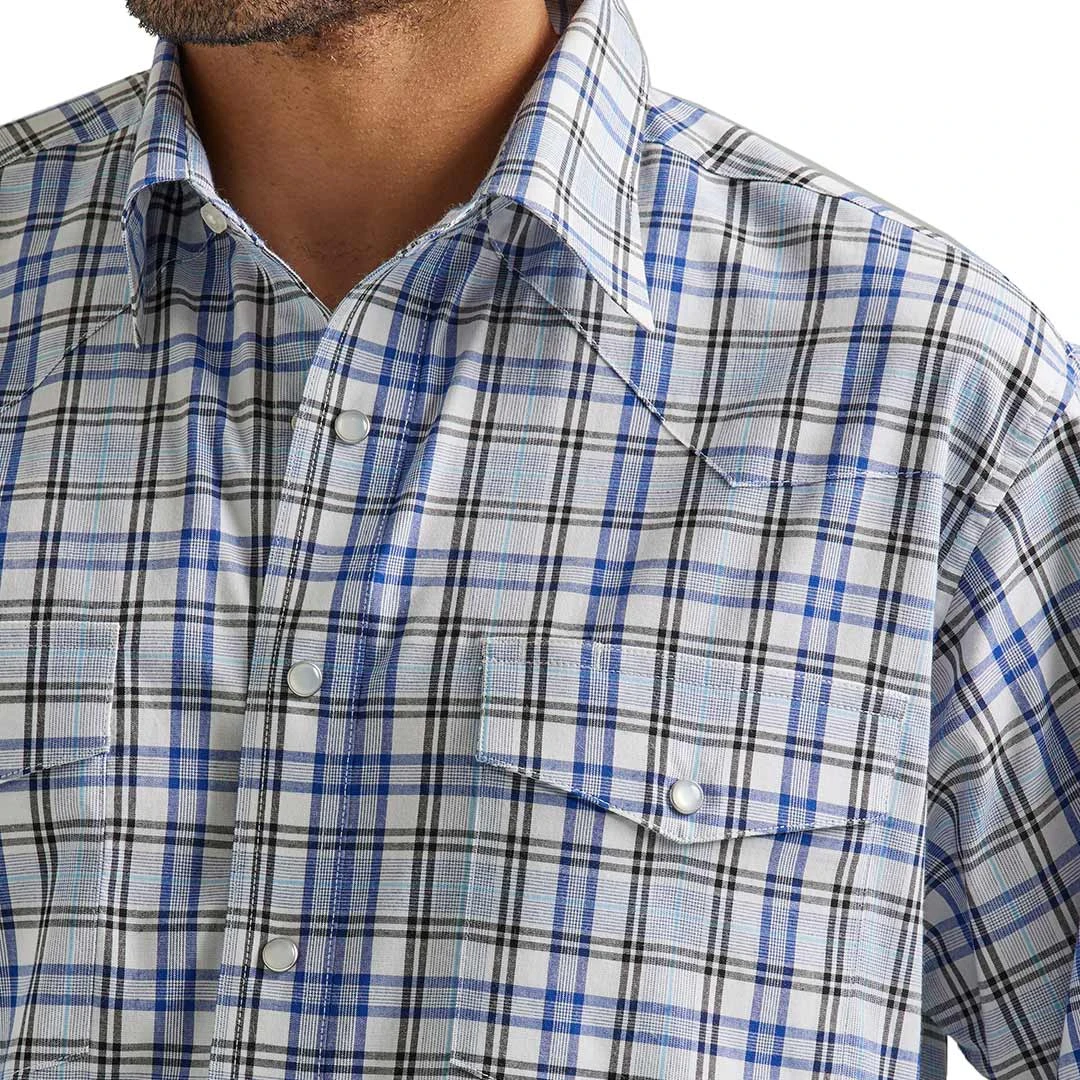 Wrangler Men's Wrinkle Resist Plaid Snap Shirt 5 Wrangler Men's Wrinkle Resist Plaid Snap Shirt - Image 3