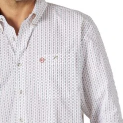 Wrangler Men's George Strait Button-Down Diamond Print Shirt -Wrangler Store img49089 wrangler men s george strait button down diamond print shirt