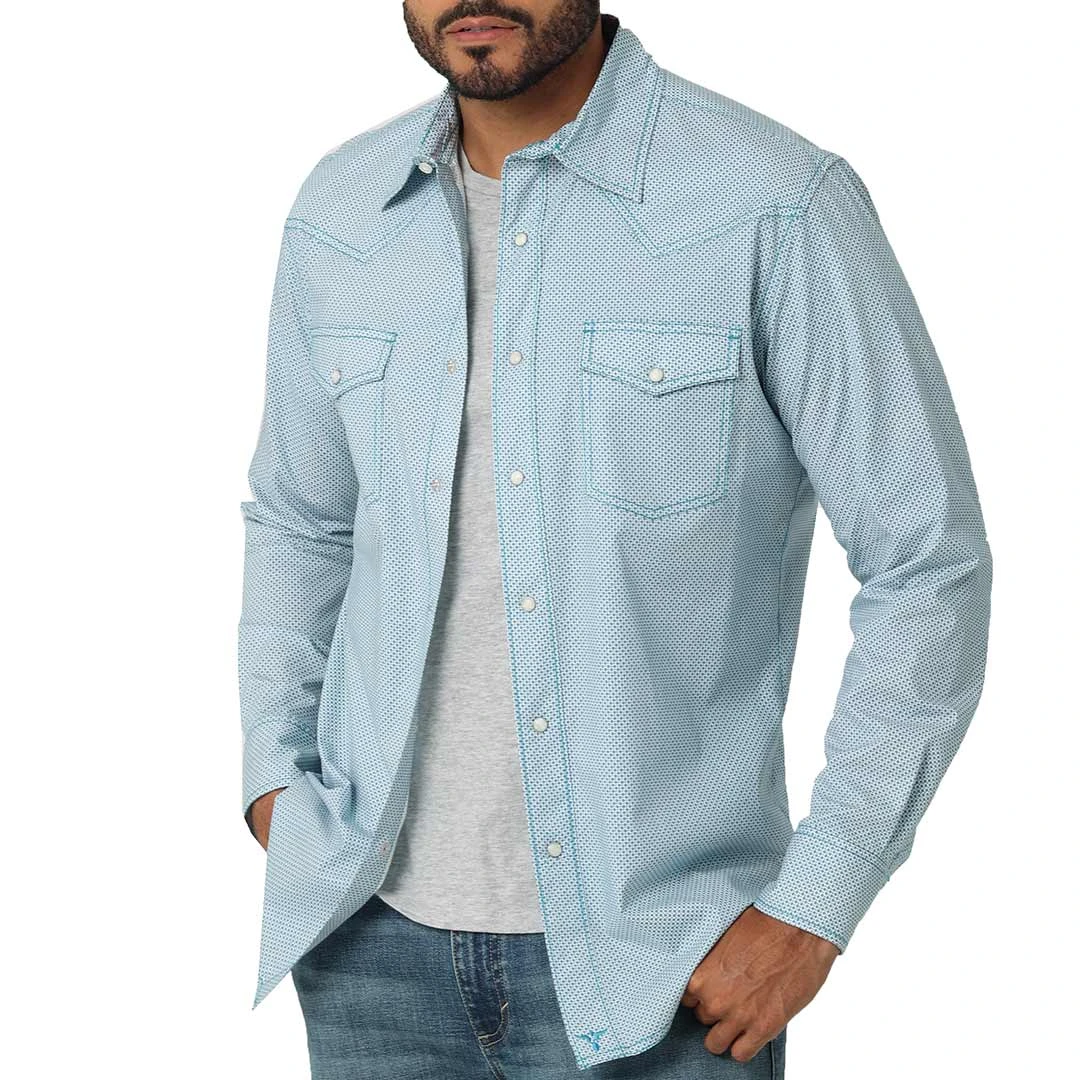 Wrangler Men's 20X Competition Advanced Comfort Circle Print Snap Shirt 3 Wrangler Men's 20X Competition Advanced Comfort Circle Print Snap Shirt