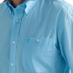Wrangler Men's George Strait Solid Button-Down Shirt -Wrangler Store img51786 wrangler men s george strait solid button down shirt