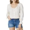 Wrangler Women's Retro Boho Crochet Button Blouse -Wrangler Store img53584 wrangler women s retro boho crochet button blouse
