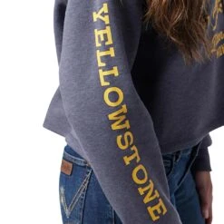 Wrangler X Yellowstone Women's Dutton Ranch Cropped Hoodie -Wrangler Store img56648 wrangler x yellowstone women s dutton ranch cropped hoodie
