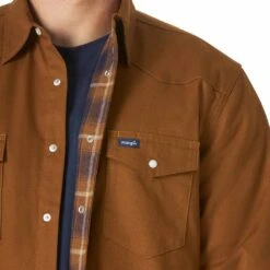 Wrangler Men's Flannel Lined Work Shirt -Wrangler Store img57096 wrangler men s flannel lined work shirt