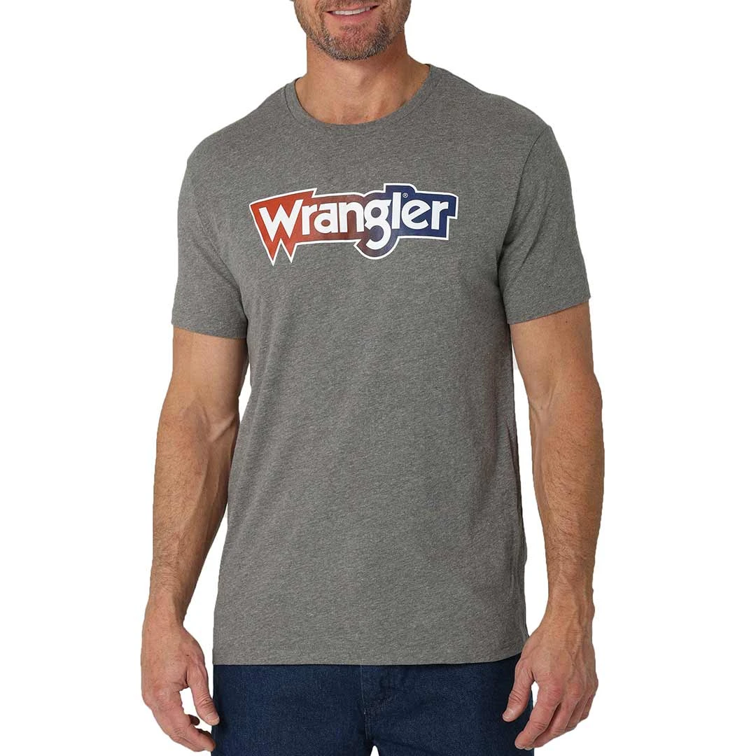 Wrangler Men's Ombre Logo Graphic T-shirt 3 Wrangler Men's Ombre Logo Graphic T-shirt