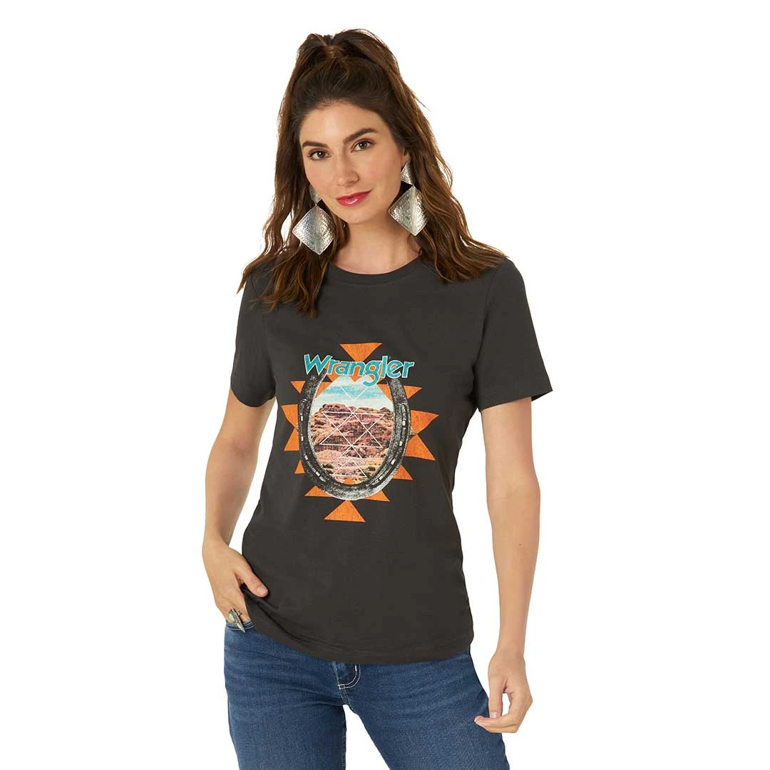 Wrangler Women's Retro Horseshoe Graphic T-shirt 3 Wrangler Women's Retro Horseshoe Graphic T-shirt