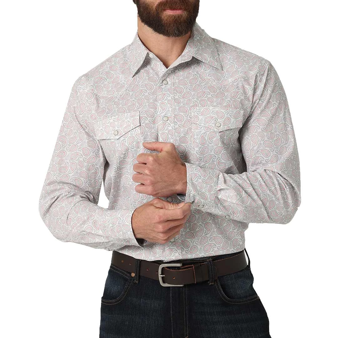 Wrangler Men's 20X Competition Advanced Comfort Paisley Print Snap Shirt 3 Wrangler Men's 20X Competition Advanced Comfort Paisley Print Snap Shirt