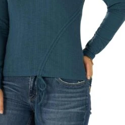 Wrangler Women's Essential Ribbed Knit Long Sleeve T-Shirt -Wrangler Store img60183 wrangler women s essential ribbed knit long sleeve t shirt