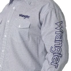 Wrangler Men's Logo Button-Down Print Shirt 11 Wrangler Men's Logo Button-Down Print Shirt -Wrangler Store img62938 wrangler men s logo button down print shirt