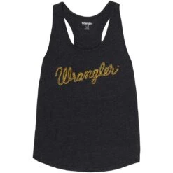 Wrangler Women's Rope Logo Racer Back Tank Top -Wrangler Store img63346 wrangler women s rope logo racer back tank top