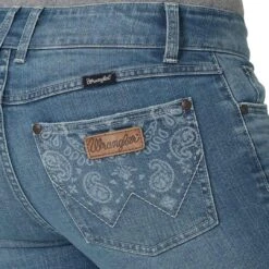 Wrangler Women's Retro Paisley Pocket Bootcut Jeans -Wrangler Store img65411 wrangler women s retro paisley pocket bootcut jeans
