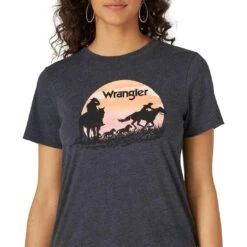 Wrangler Women's Retro Silhouette Graphic T-Shirt -Wrangler Store img66187 wrangler women s retro silhouette graphic t shirt