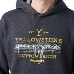 Wrangler X Yellowstone Men's Dutton Ranch Hoodie -Wrangler Store img72934 wrangler x yellowstone men s dutton ranch hoodie