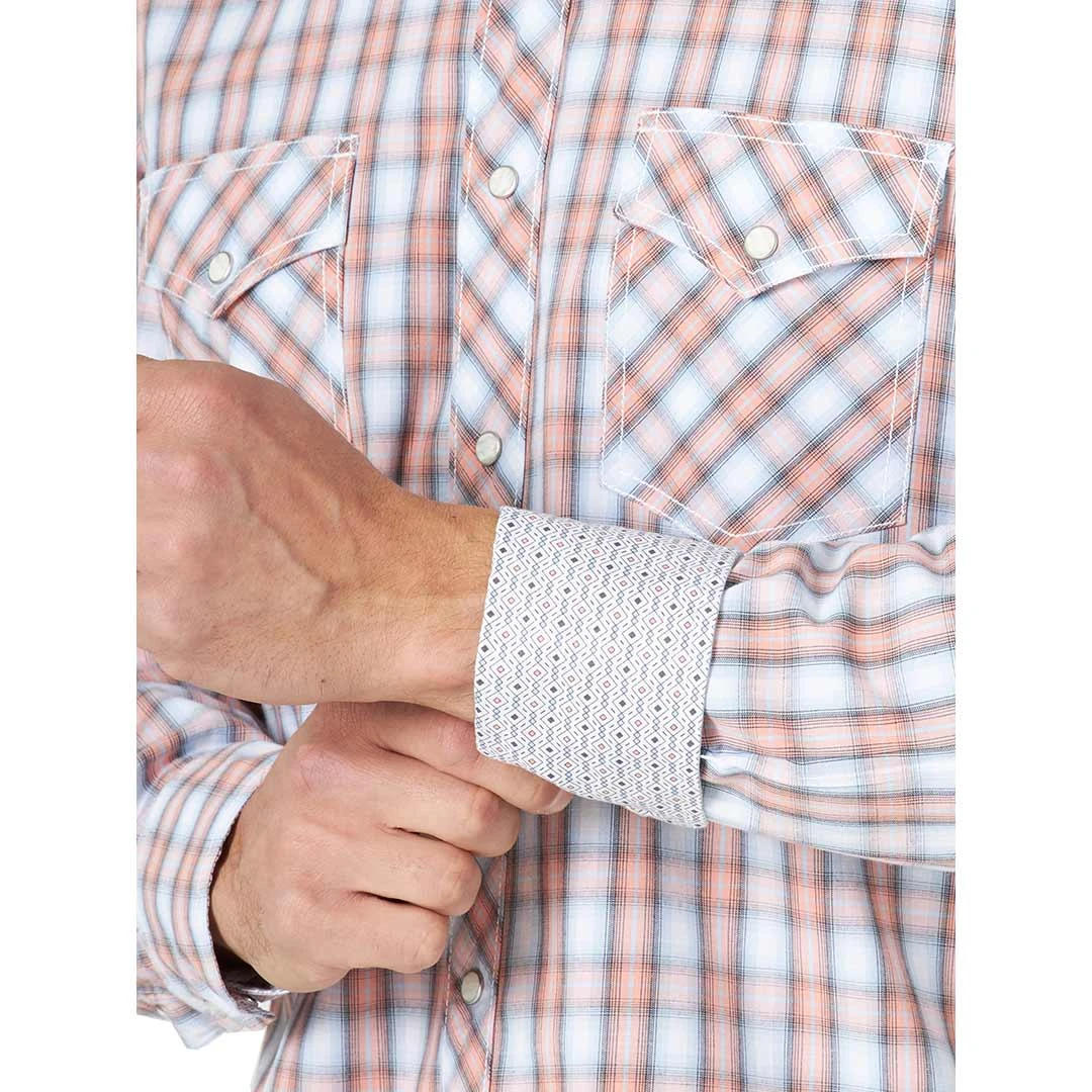 Wrangler Men's 20X Competition Advanced Comfort Plaid Snap Shirt 5 Wrangler Men's 20X Competition Advanced Comfort Plaid Snap Shirt - Image 3