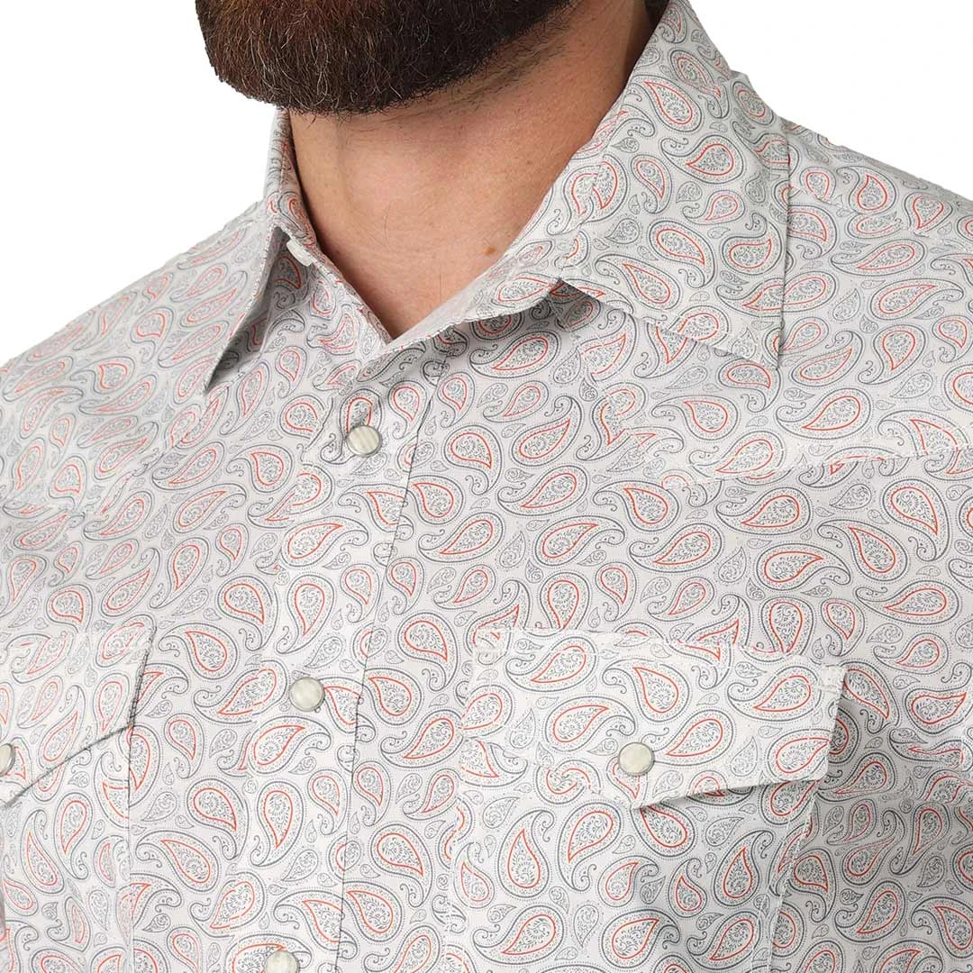 Wrangler Men's 20X Competition Advanced Comfort Paisley Print Snap Shirt 5 Wrangler Men's 20X Competition Advanced Comfort Paisley Print Snap Shirt - Image 3