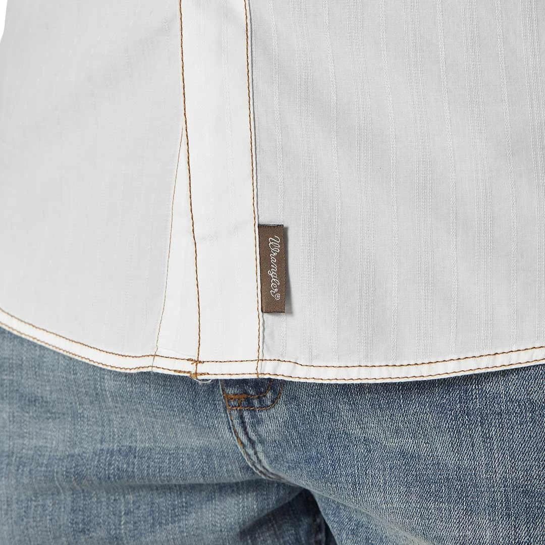 Wrangler Men's Retro Solid Dobby Snap Shirt 6 Wrangler Men's Retro Solid Dobby Snap Shirt - Image 4