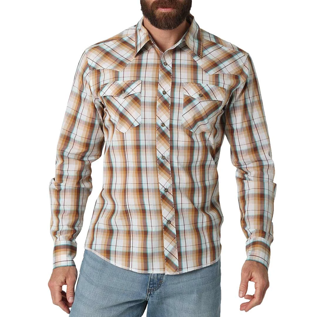 Wrangler Men's Fashion Plaid Snap Shirt 3 Wrangler Men's Fashion Plaid Snap Shirt