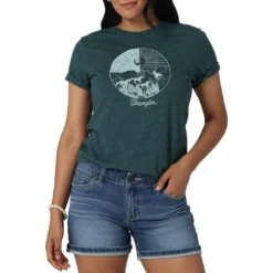 Wrangler Women's Wild Mustang Graphic T-Shirt