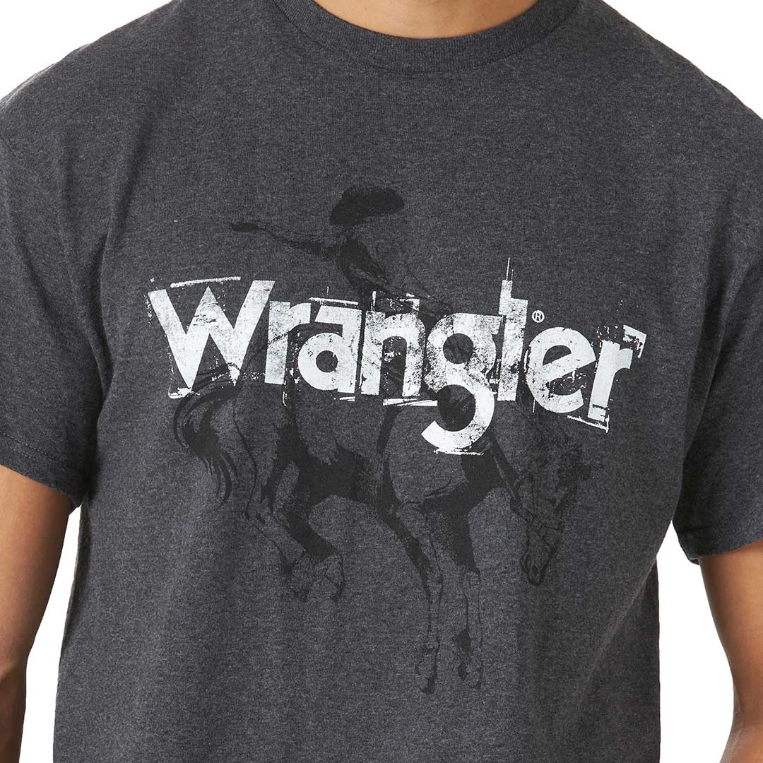 Wrangler Men's Logo Bucking Bronc Graphic Tee 4 Wrangler Men's Logo Bucking Bronc Graphic Tee - Image 2