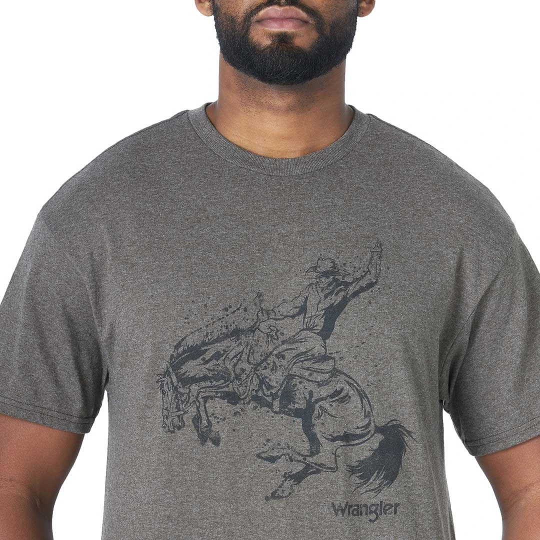 Wrangler Men's Bucking Bronc Graphic Tee 5 Wrangler Men's Bucking Bronc Graphic Tee - Image 3