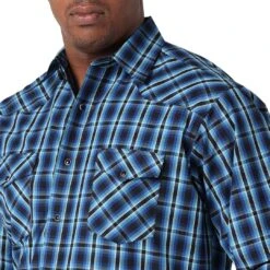 Wrangler Men's Plaid Snap Western Shirt 8 Wrangler Men's Plaid Snap Western Shirt -Wrangler Store img90733 wrangler men s plaid snap western shirt