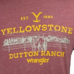 Wrangler X Yellowstone Men's Dutton Fence Graphic T-shirt -Wrangler Store img91164 wrangler x yellowstone men s dutton fence graphic t shirt